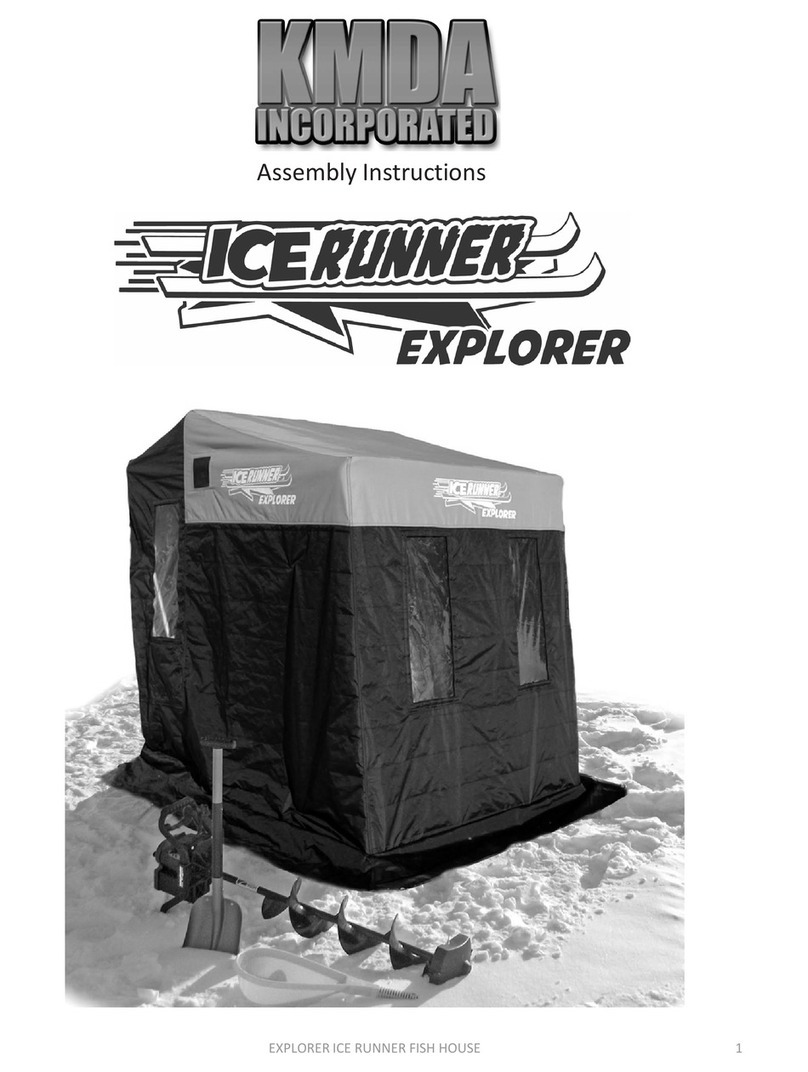 kmda ICE RUNNER FISH HOUSE Assembly instructions