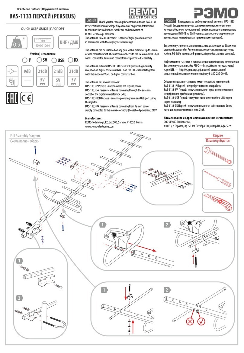 REMO Electronics BAS-1133 Quick user guide