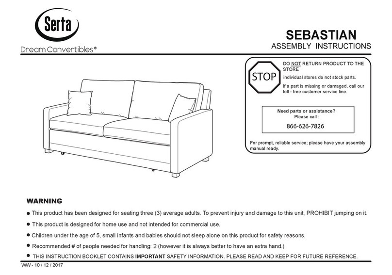 Serta DreamConvertibles SEBASTIAN User manual