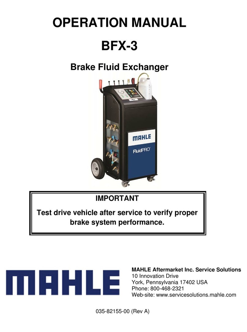 MAHLE BFX-3 Operation manual