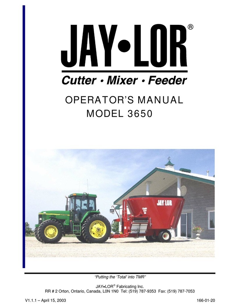 Jay-Lor 3650 Operator's manual Jay-Lor 3650 Operator's manual