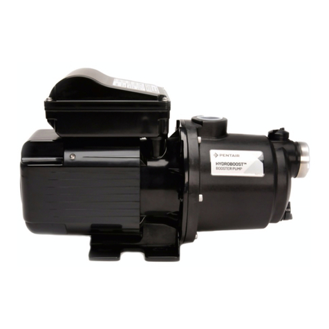 Pentair HYDROBOOST User manual Pentair HYDROBOOST User manual