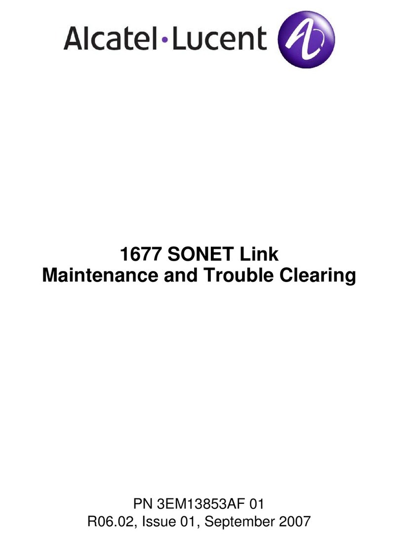 Alcatel-Lucent 1677 SONET Link Maintenance and Trouble Clearing