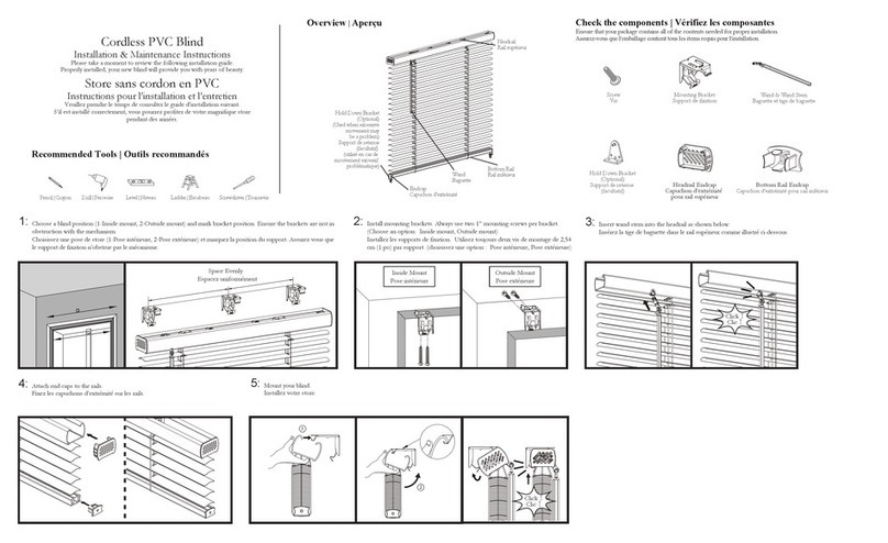 Bouclair 9396033 Installation and operating instructions