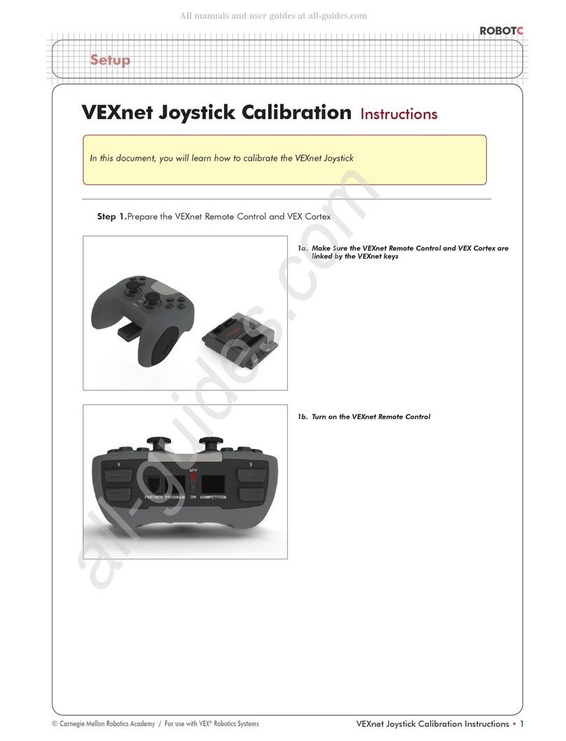Robotc VEXnet Joystick Calibration instructions