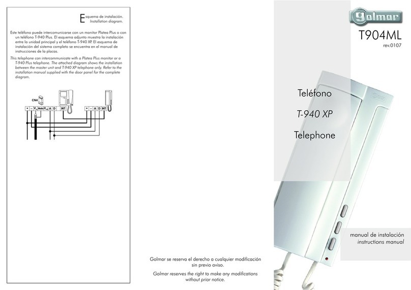 golmar T-940 XP instruction manual