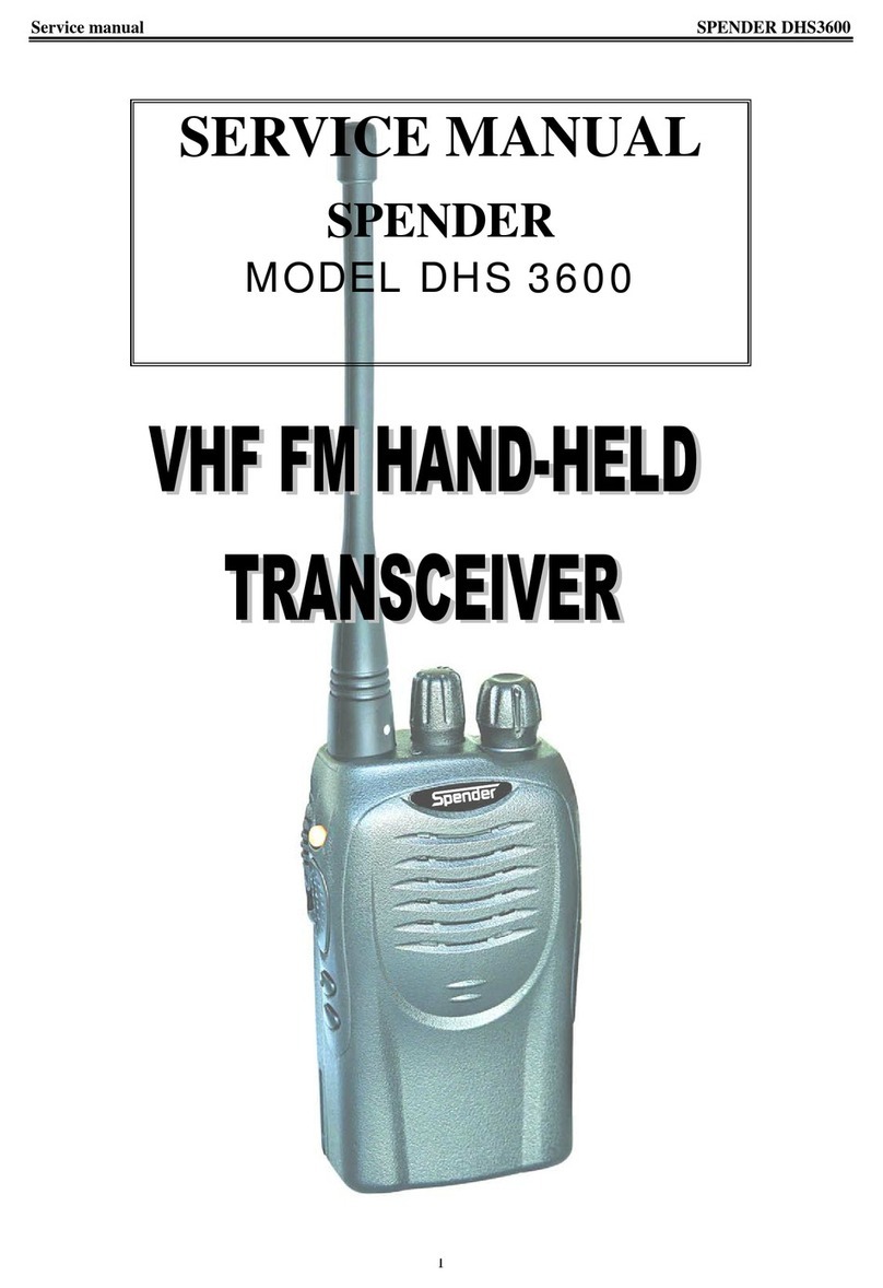 Spender DHS3600 Service manual