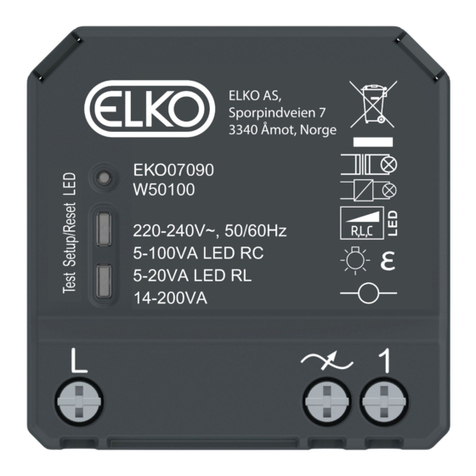 Elko SmartDim Puck Uni User manual