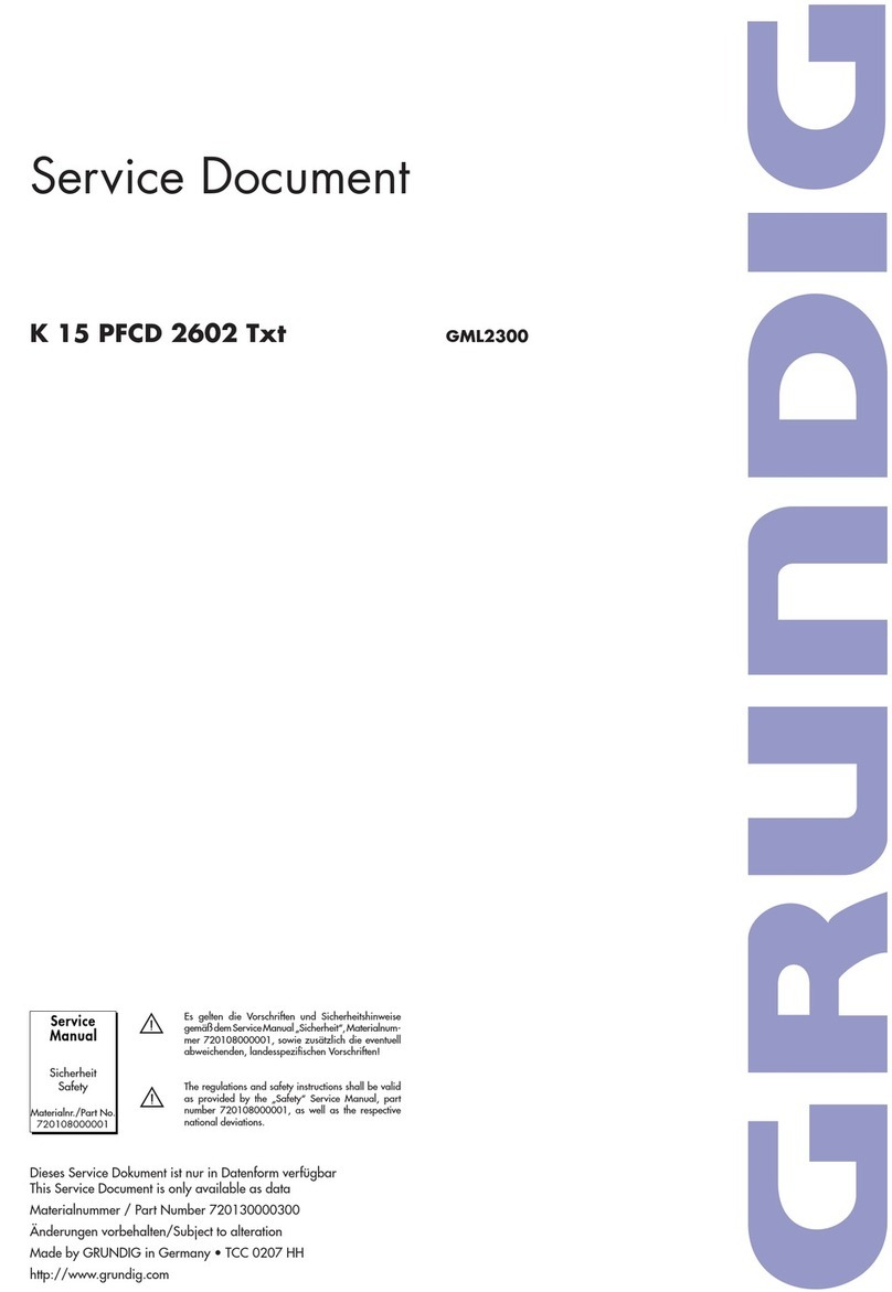 Grundig K 15 PFCD 2602 Txt Technical manual