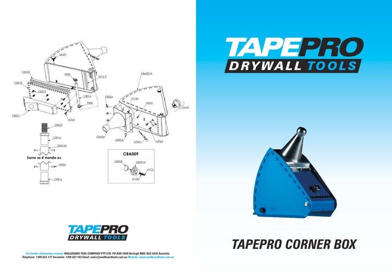 Tapepro Corner Box quick start guide