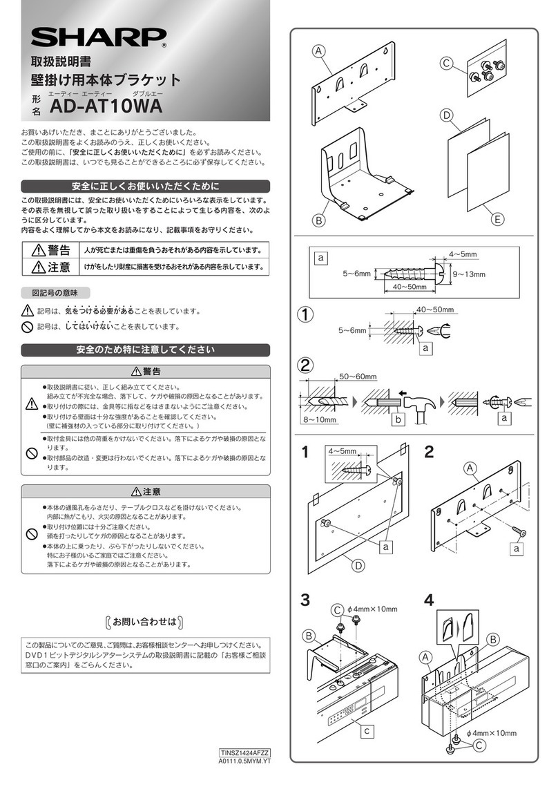 Sharp AD-AT10WA User manual