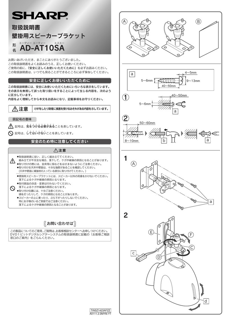 Sharp AD-AT10SA User manual