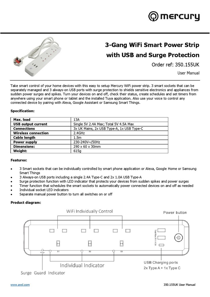 Mercury 350.155UK user manual