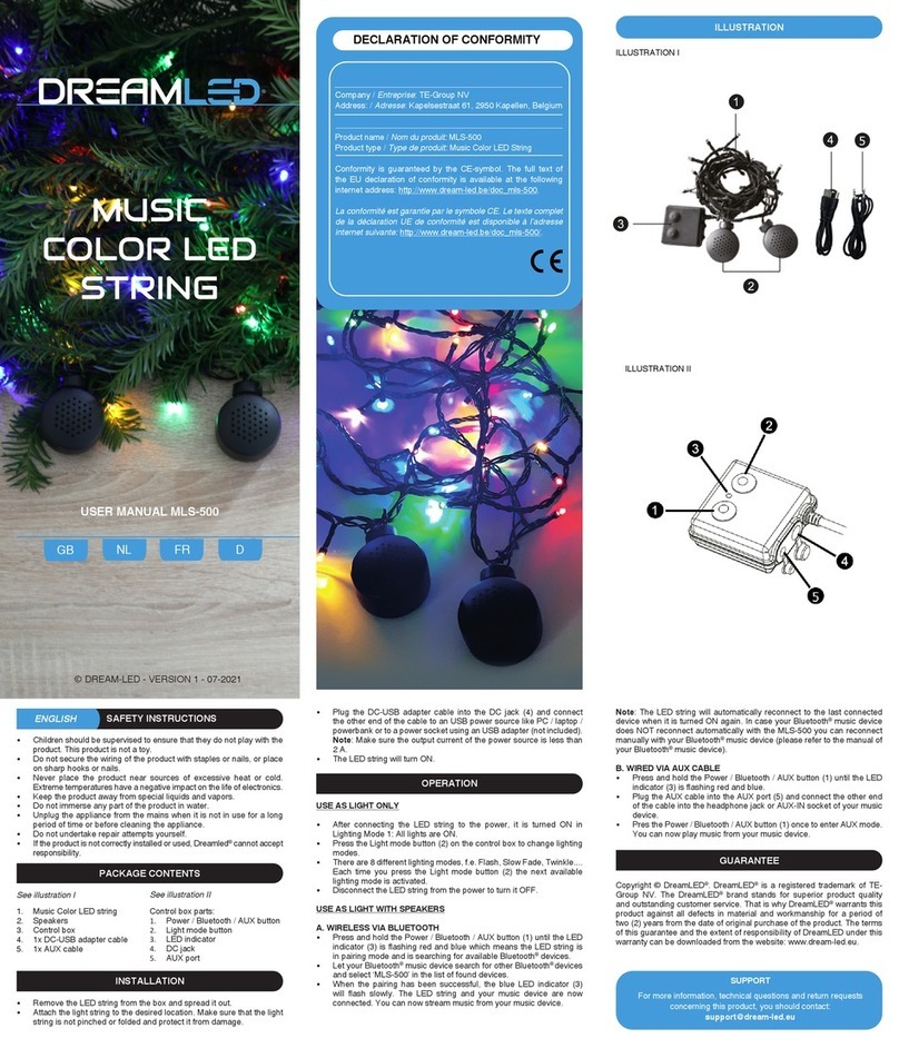 DreamLED MLS-500 user manual