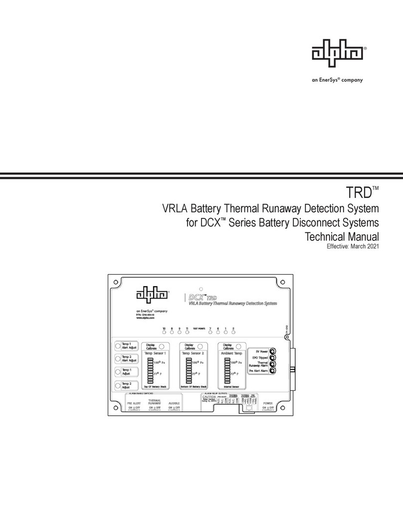 EnerSys Alpha TRD Technical manual