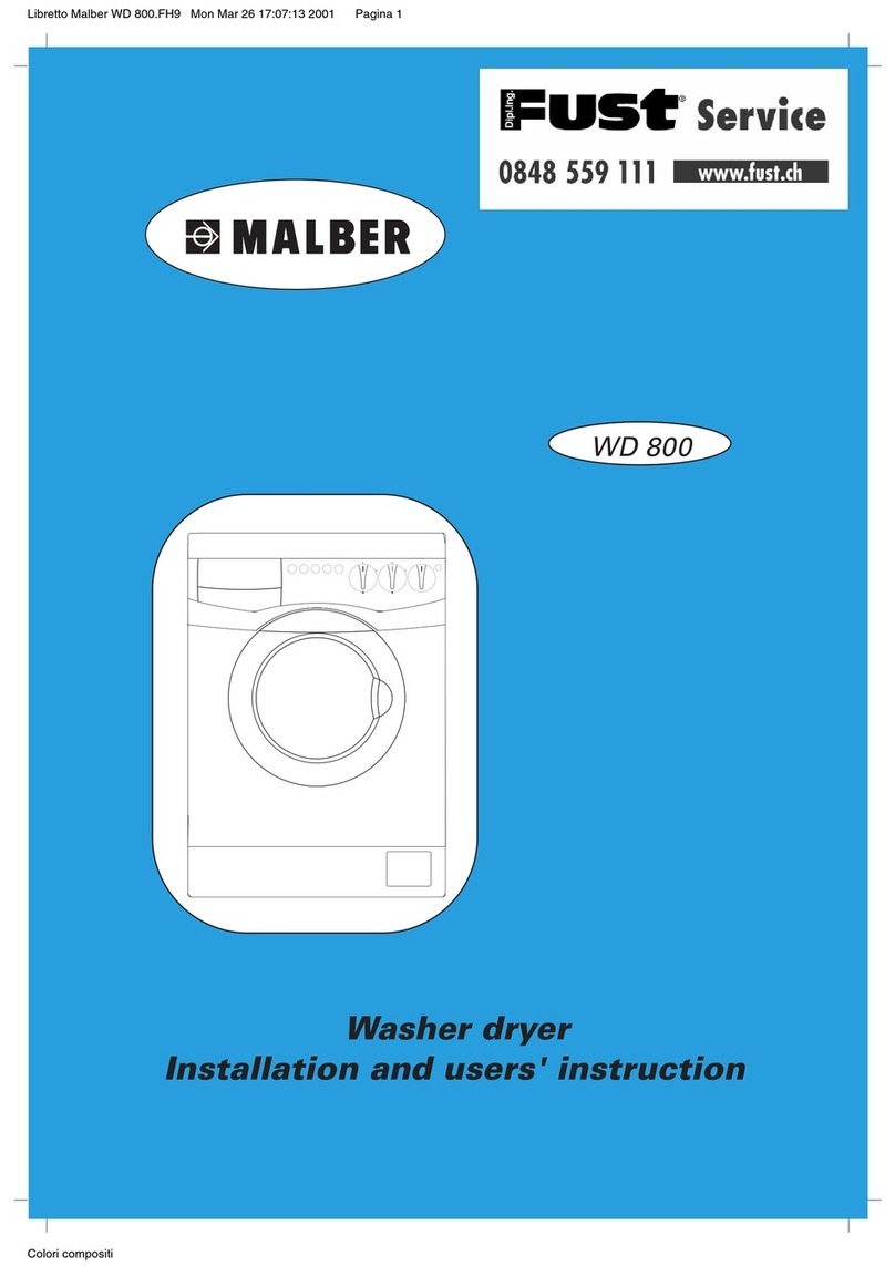 Malber Fust WD 800 Installation and User Instruction Malber Fust WD 800 Installation and User Instruction