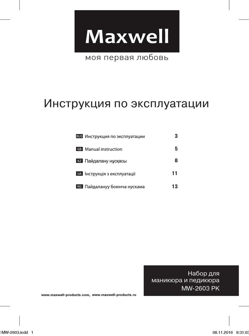 Maxwell MW-2603 PK User manual