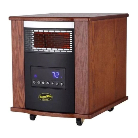 Sun Heat Thermal Wave TW1500 owner's manual