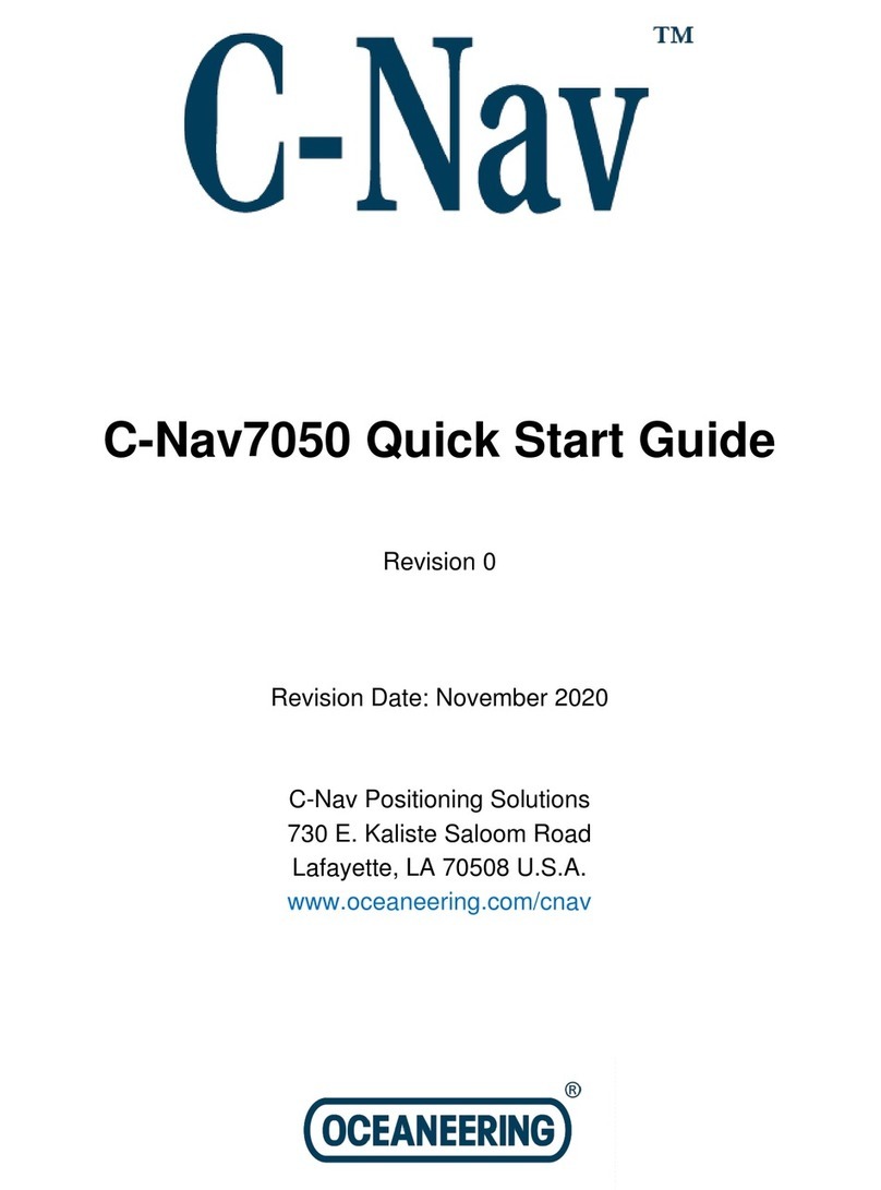 Oceaneering C-Nav7050 quick start guide