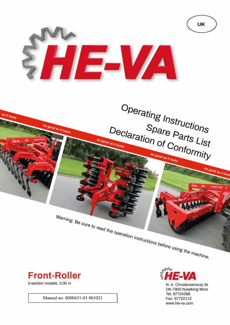 HE-VA Front-Roller operating instructions