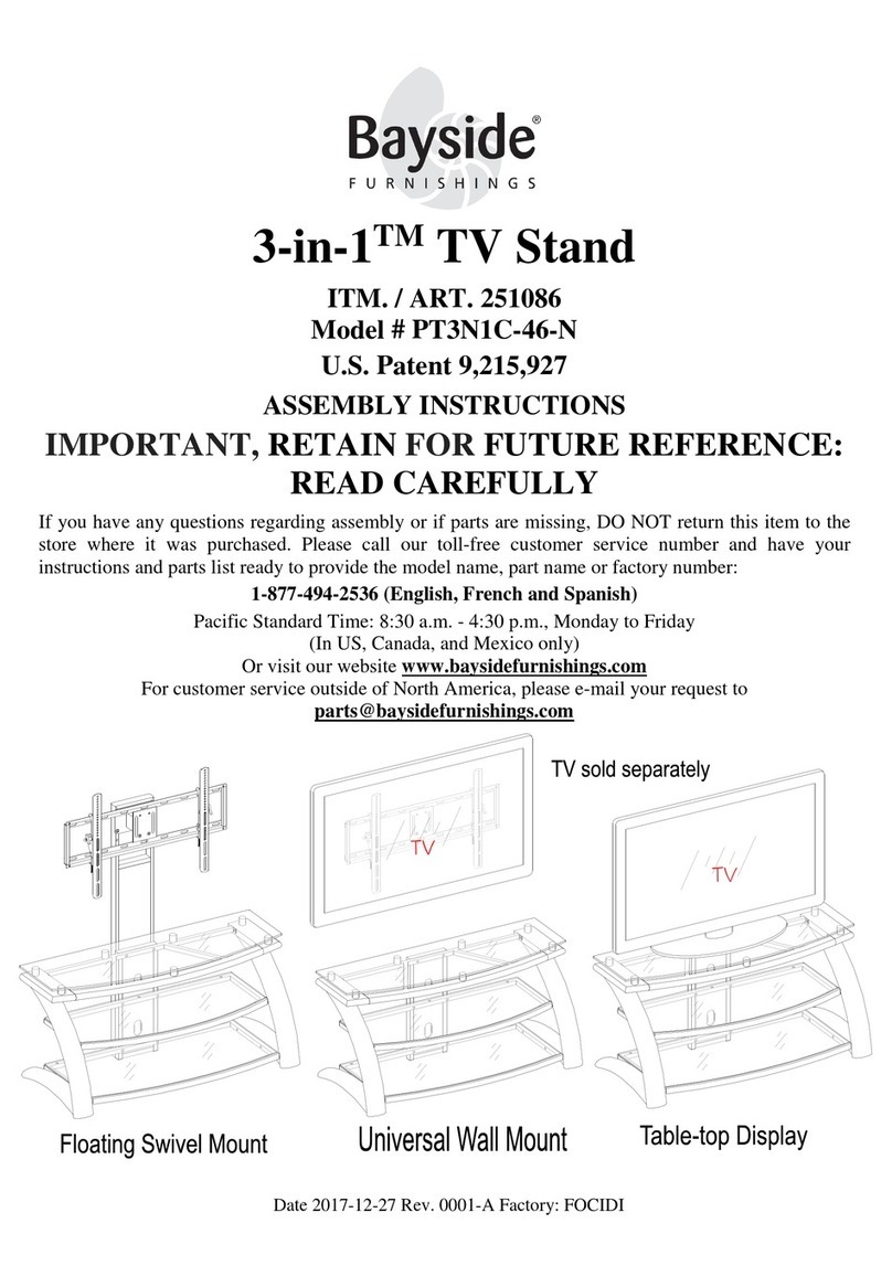 Bayside Furnishings PT3N1C-46-N User manual Bayside Furnishings PT3N1C-46-N User manual