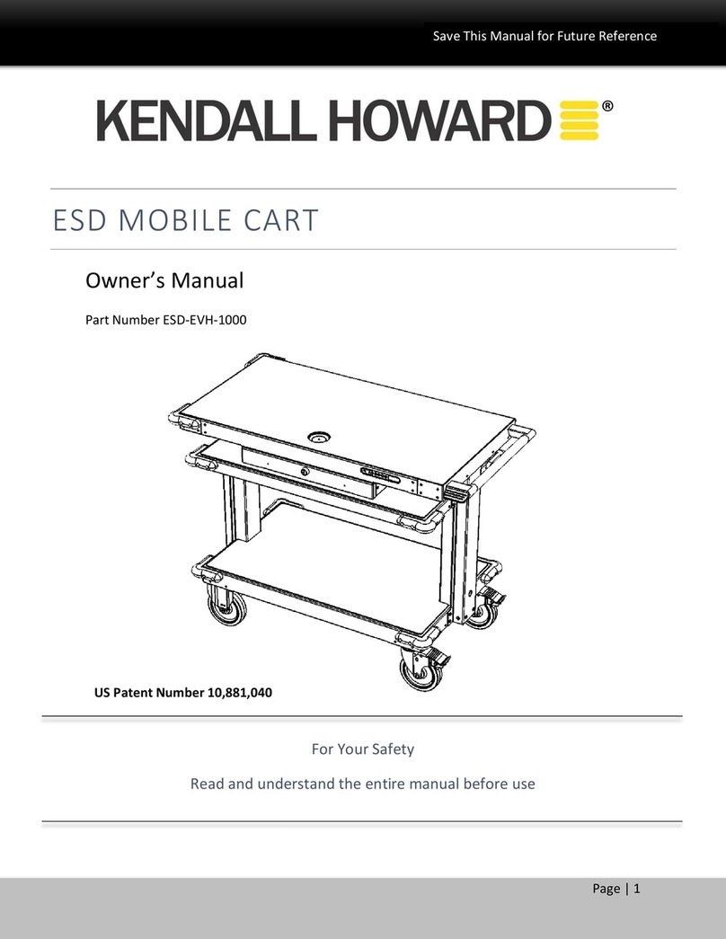 Kendall Howard ESD-EVH-1000 owner's manual