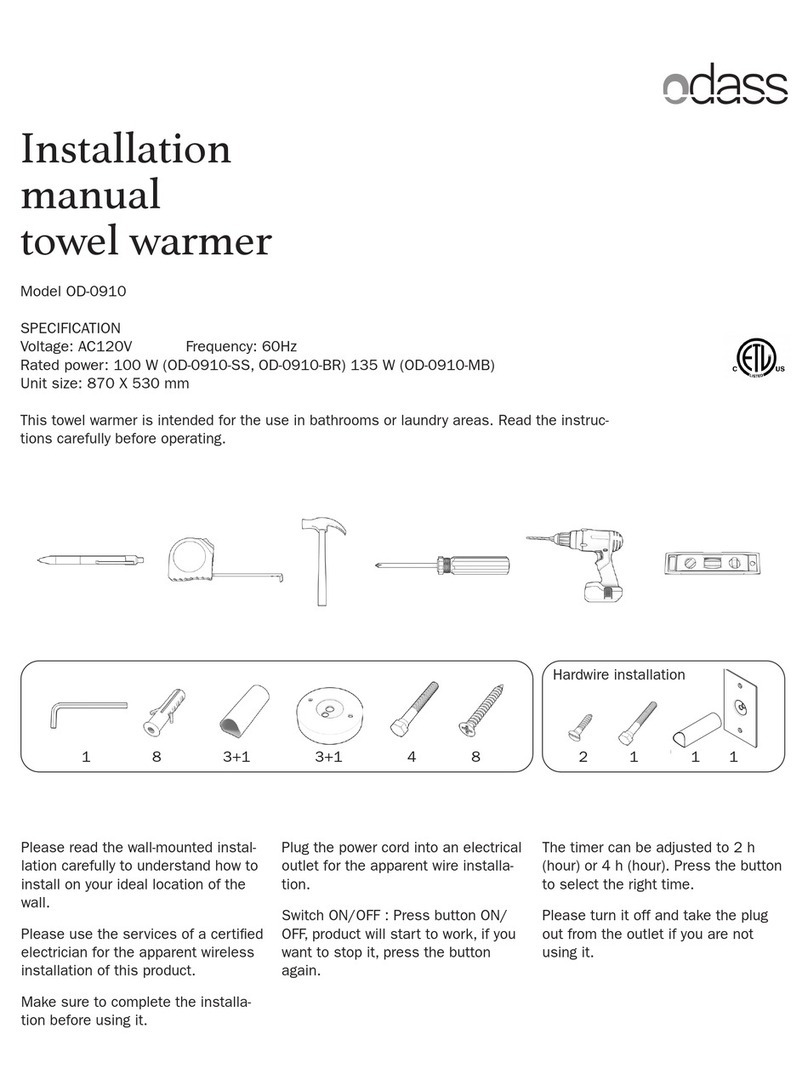 odass OD-0910 installation manual