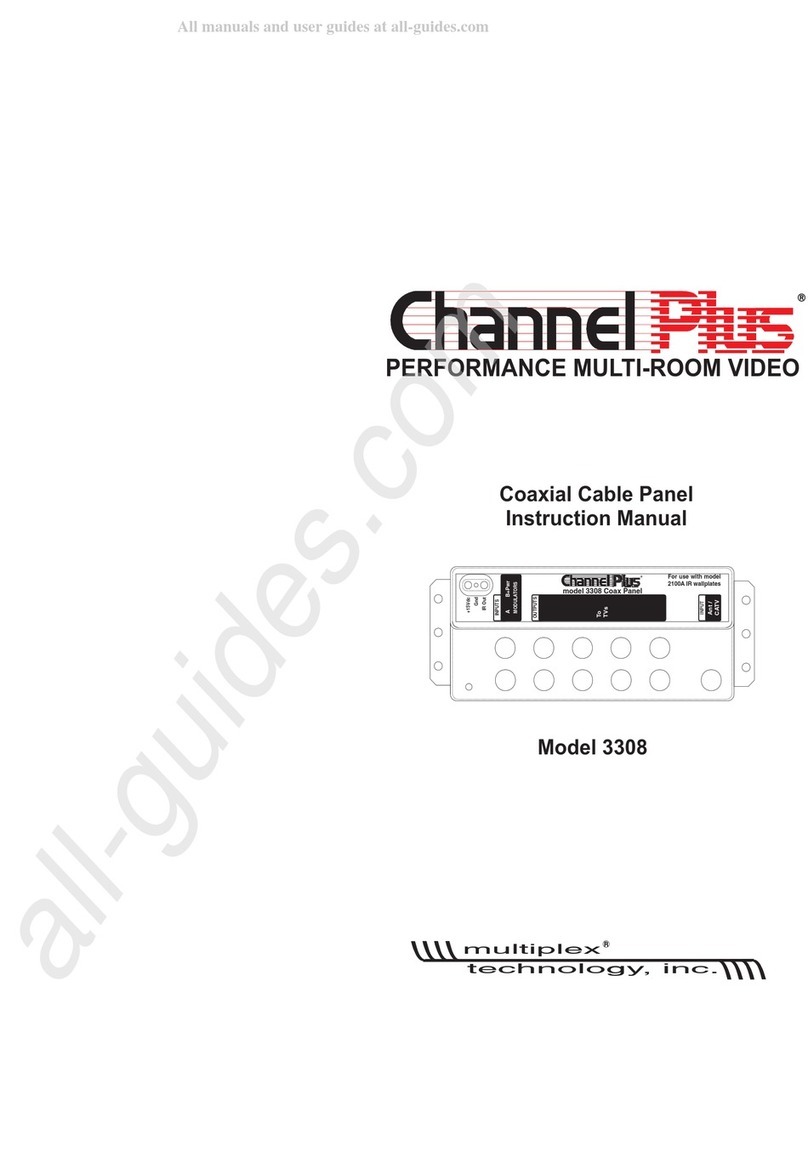 Multiplex Channel Plus 3308 instruction manual