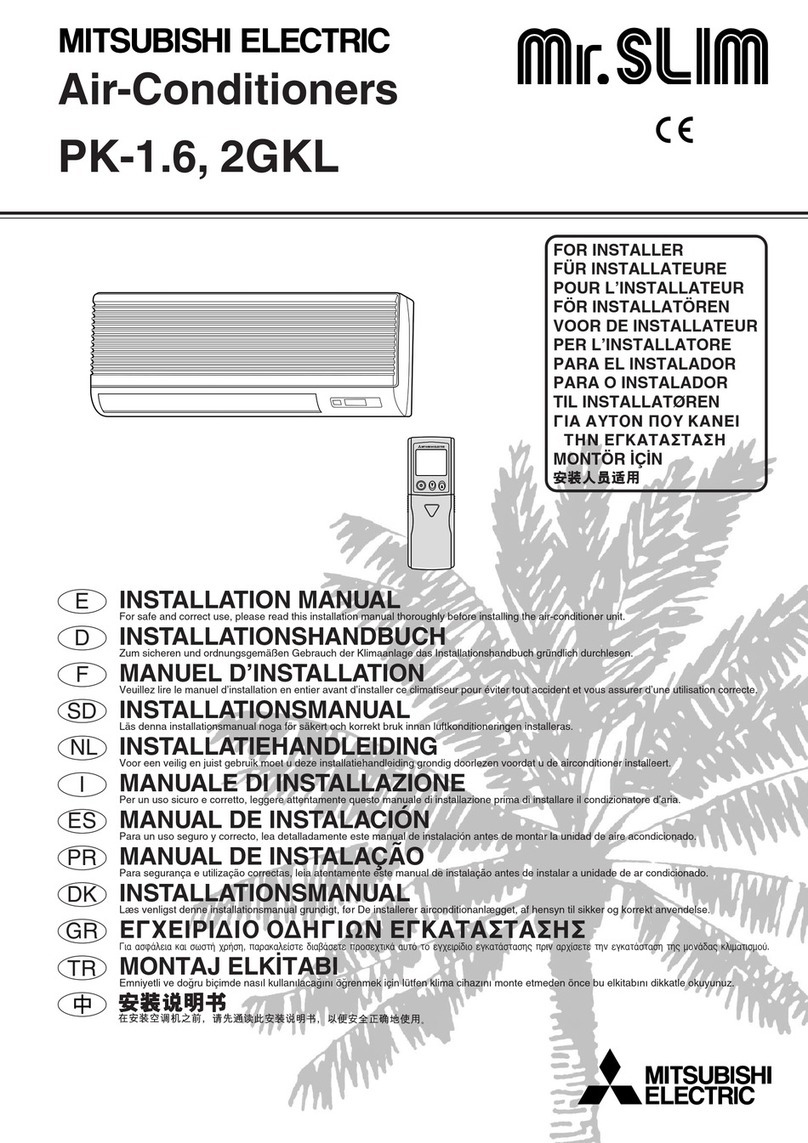 Mitsubishi Electric Mr.SLIM PK-1.6GKL User manual