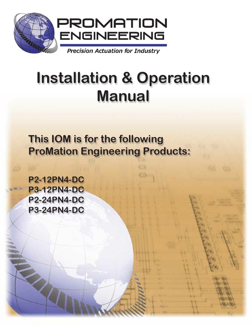 Promation Engineering P2 DC Series Installation & operation manual Promation Engineering P2 DC Series Installation & operation manual