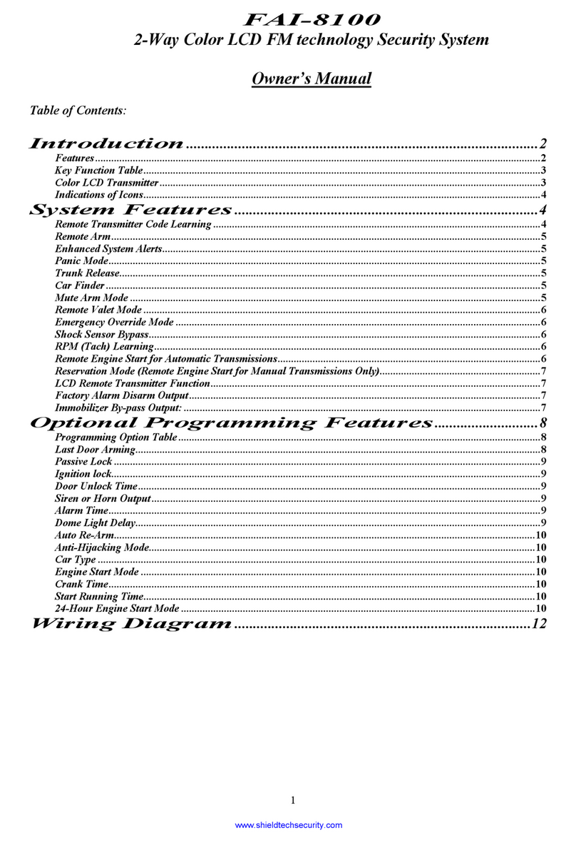 Magicar FAI-8100 owner's manual