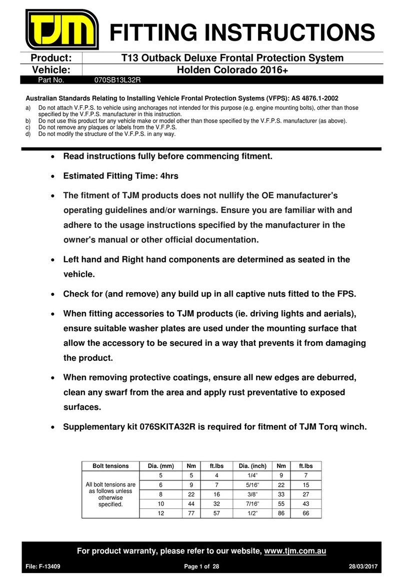 TJM 070SB13L32R User manual