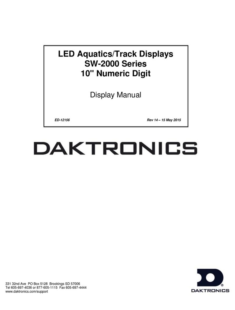 Daktronics SW-2000 Series User manual