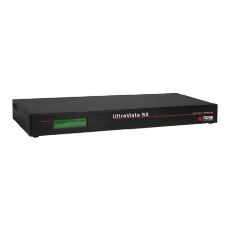 Rose electronics UltraVista SX quick start guide