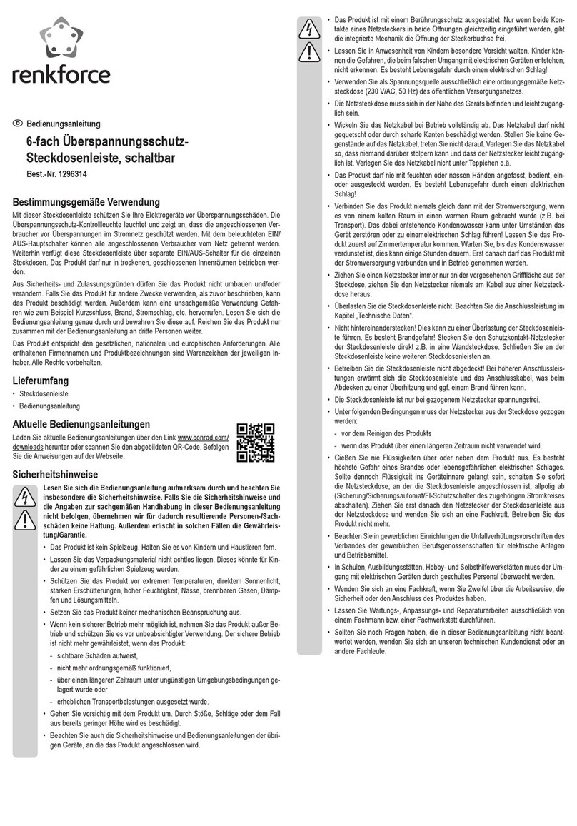Renkforce 1296314 operating instructions