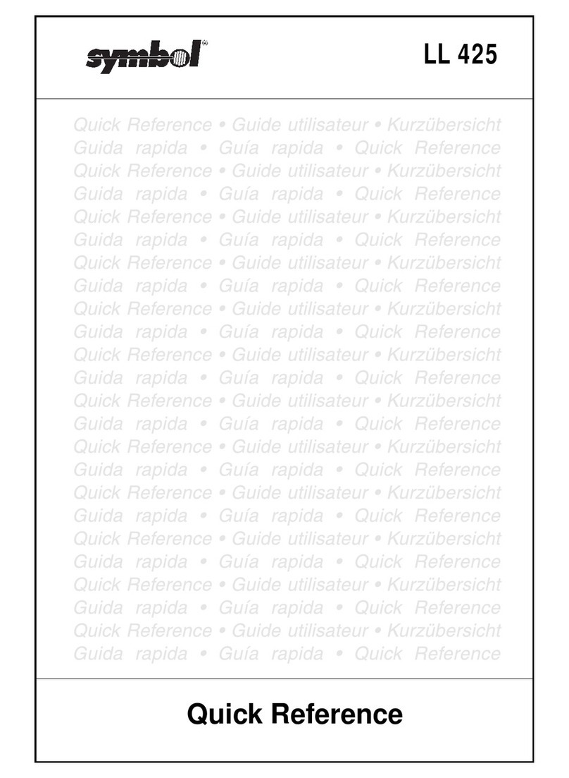 Symbol LL 425 User manual