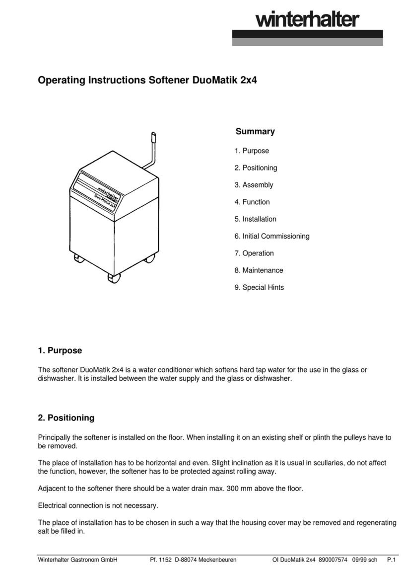 Winterhalter DuoMatik 2x4 operating instructions Winterhalter DuoMatik 2x4 operating instructions