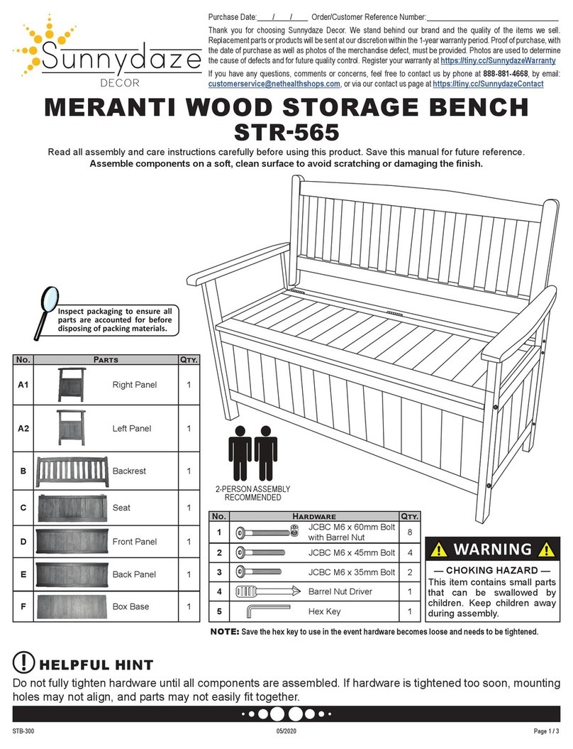Sunnydaze Decor MERANTI STR-565 instructions Sunnydaze Decor MERANTI STR-565 instructions