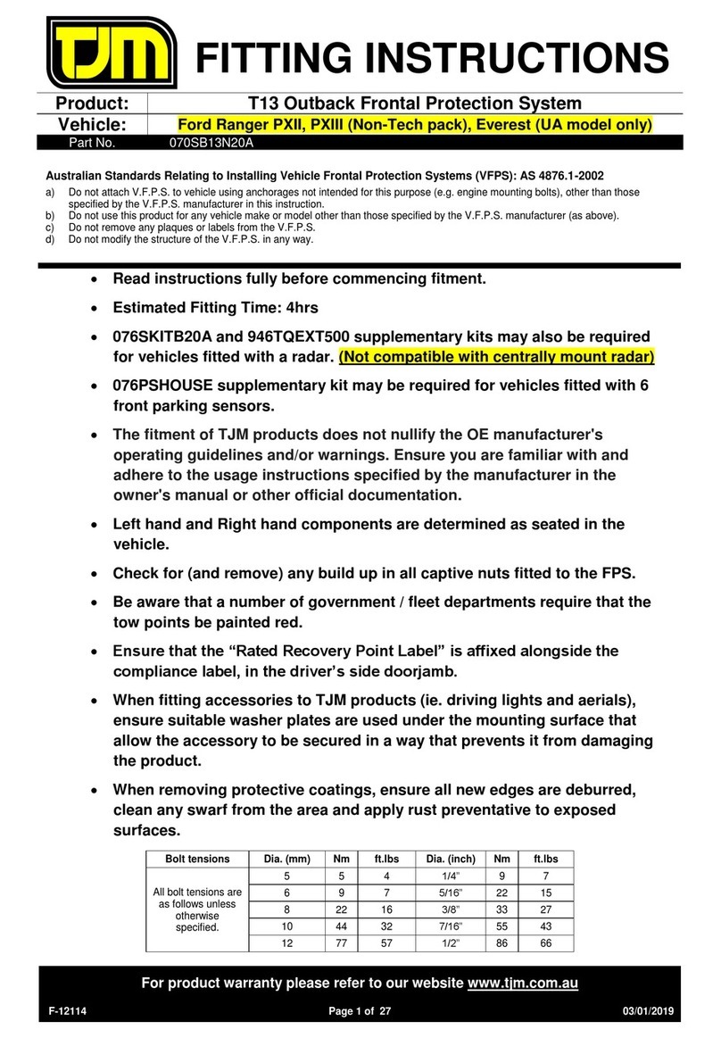 TJM 070SB13N20A Fitting instructions