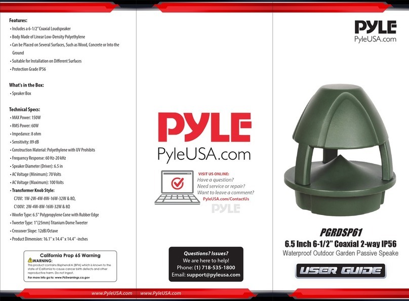 Pyle PGRDSP61 User manual