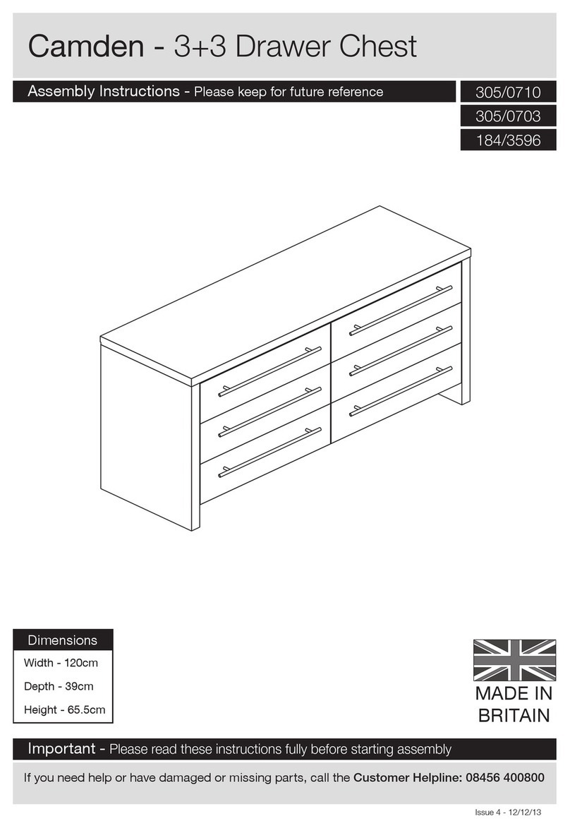 Argos Camden 305/0710 Assembly instructions Argos Camden 305/0710 Assembly instructions
