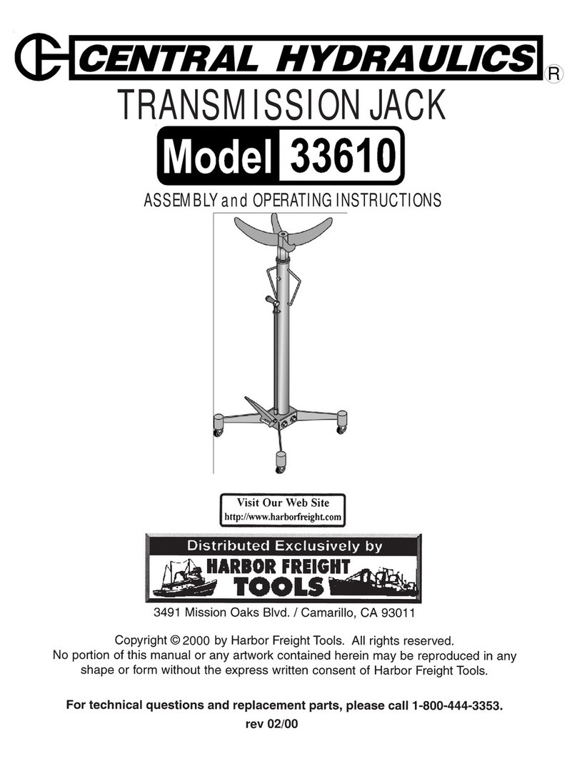 Central Hydraulics 33610 Assembly and operating instructions
