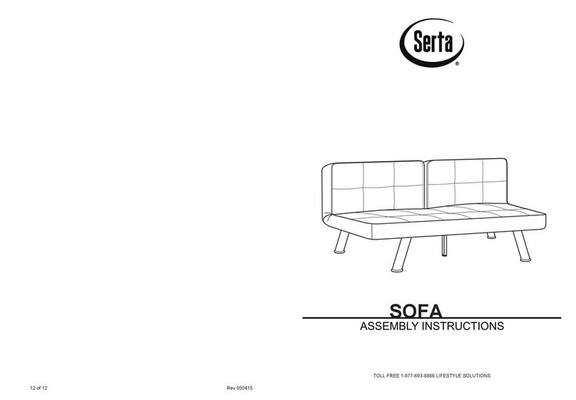 Serta SOFA Assembly instructions