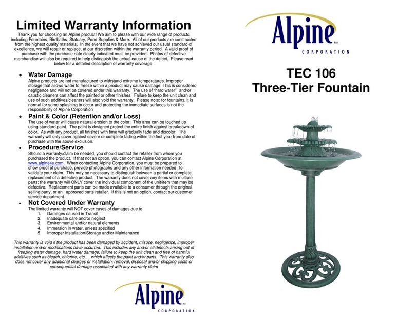 Alpine TEC 106 quick start guide