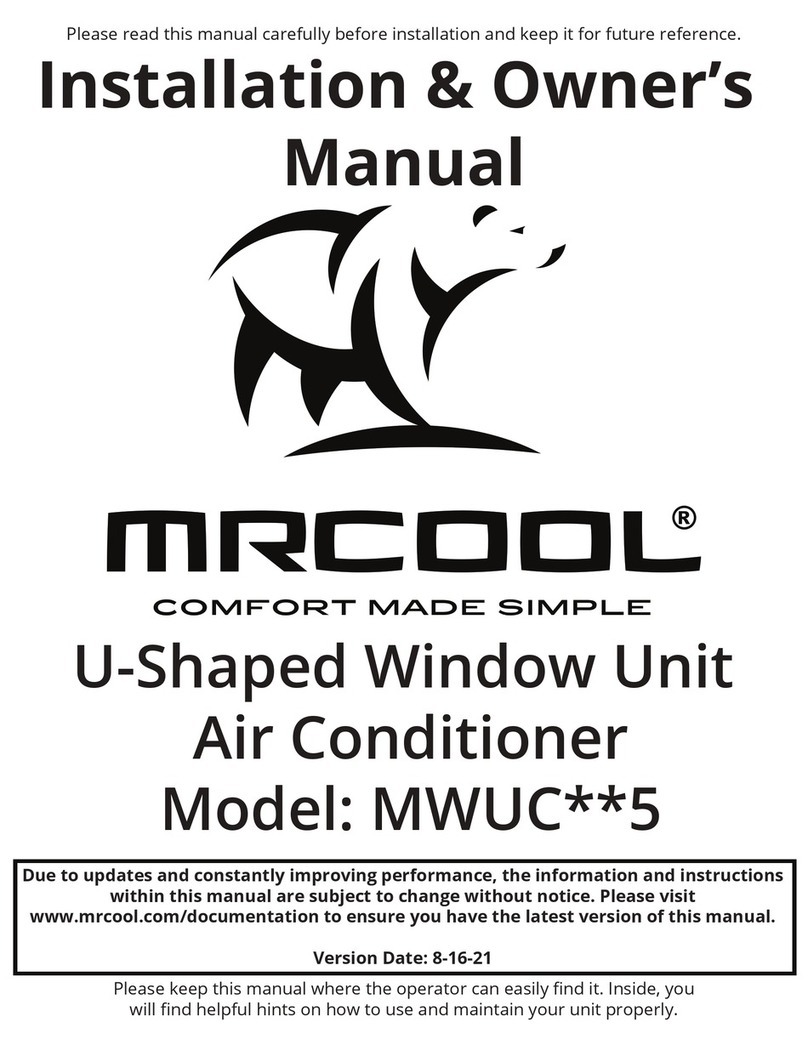MrCool MWUC 5 Series Operating instructions MrCool MWUC 5 Series Operating instructions