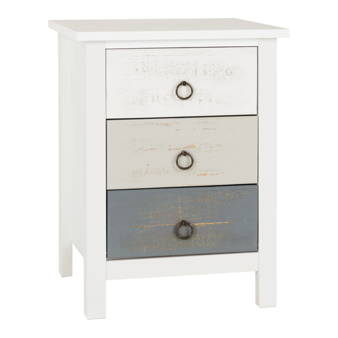 Seconique VERMONT 3 DRAWER BEDSIDE User manual