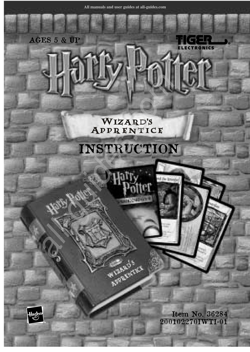 Hasbro Tiger Electronics Harry Potter Wizard... Instruction