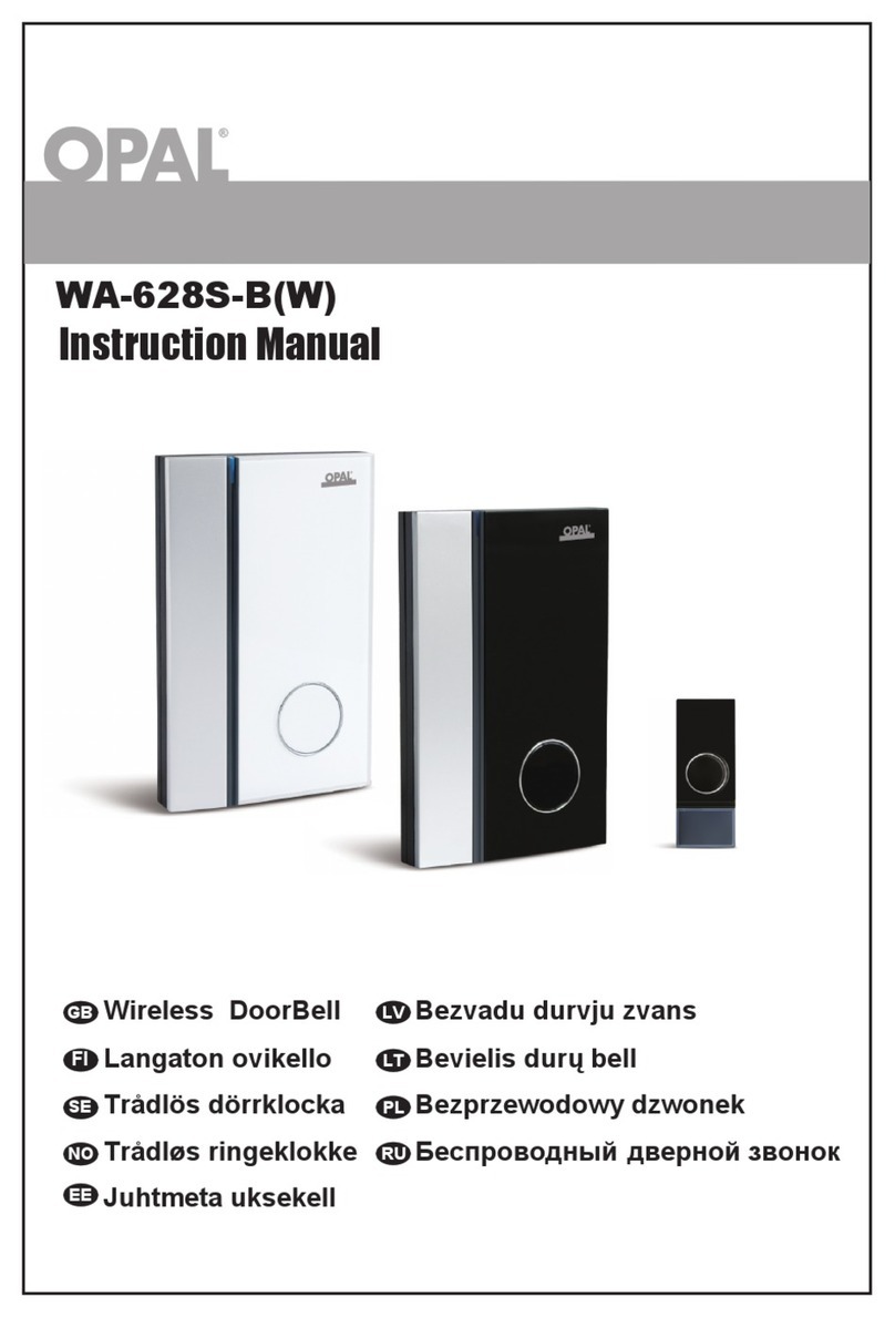 Opal WA-628S-B User manual