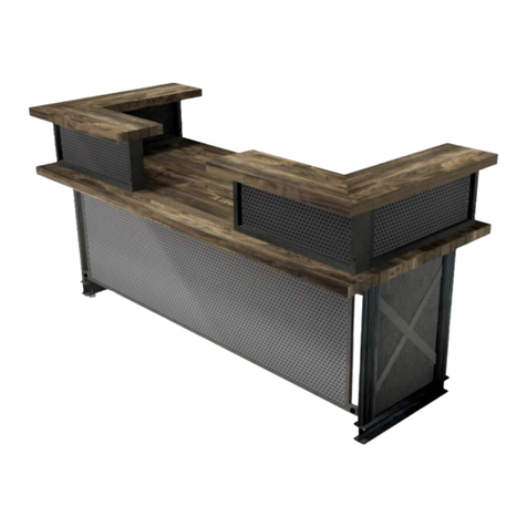 Iron Age Office CARRUCA RECEPTION DESK SINGLE-D User manual Iron Age Office CARRUCA RECEPTION DESK SINGLE-D User manual