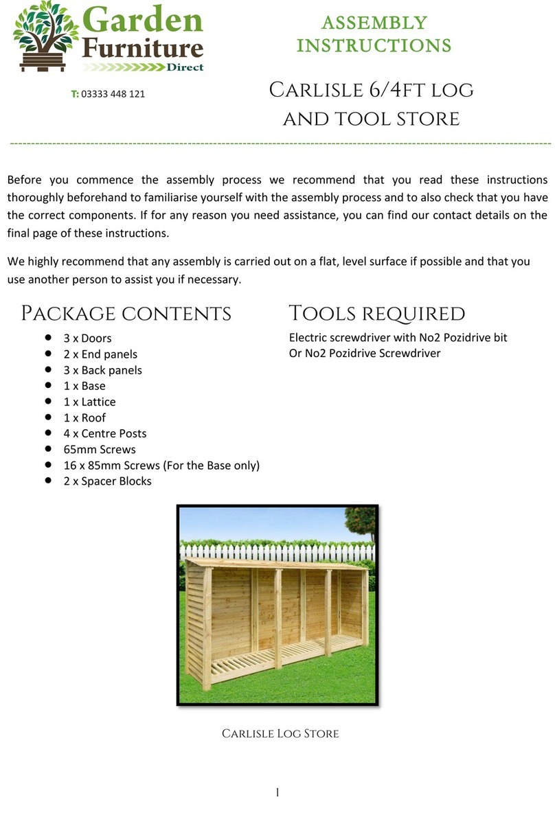 Garden Furniture Direct Carlisle Assembly instructions